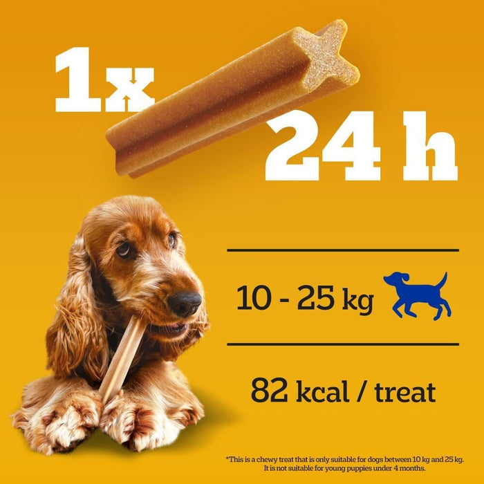 Pedigree DentaStix - Daily Dental chews for medium Dogs (10-25 kg) , 28 Pedigree Dentastix sticks